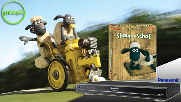 Shaun, das Schaf – Special Edition 2: Gewinne einen Blu-ray-Player von Panasonic sowie eine Special Editon auf Blu-ray!