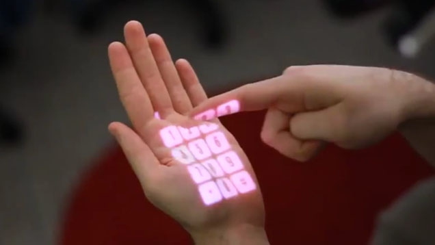 Mit Omnitouch wird die Umgebung zum Touchscreen