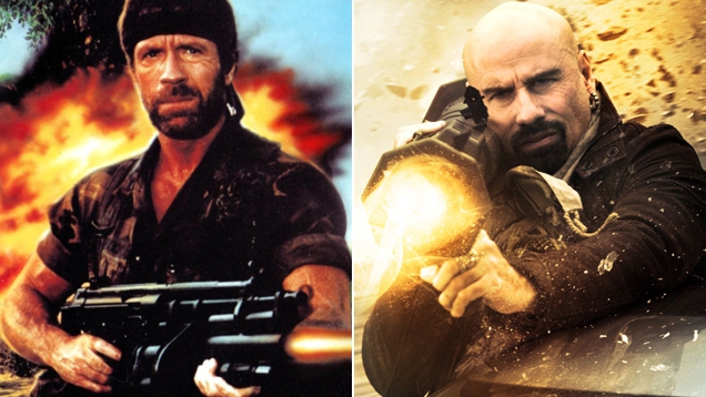 Geballte Ladung: Chuck Norris und John Travolta in The Expendables 2