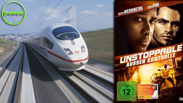 Hast du das Zeug zum Zugführer? Gewinne zum Blu-ray- und DVD-Start von Unstoppable – Außer Kontrolle eine Fahrt im ICE Simulator!