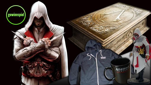 Assassin&#039;s Creed: Brotherhood Verlosung: Limited Codex Edition sowie Top-Fanstuff gewinnen