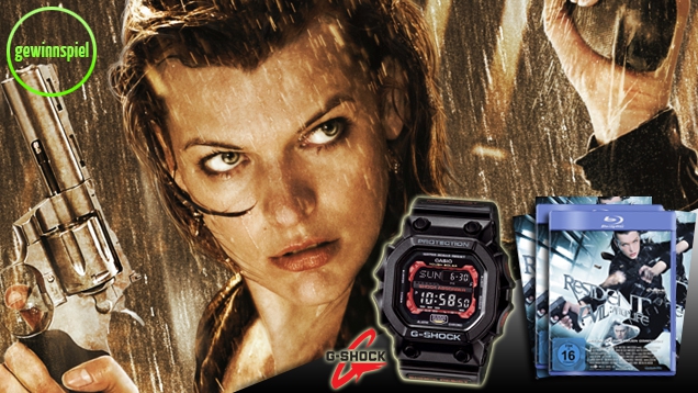 Resident Evil - Afterlife: Gewinne eine coole G-SHOCK Uhr sowie den Zombie-Hit auf DVD und Blu-ray!