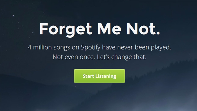 Forgotify: Spielt Musik, die bei Spotify keiner hört