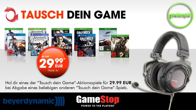 GameStop: Games tauschen, Headset gewinnen!