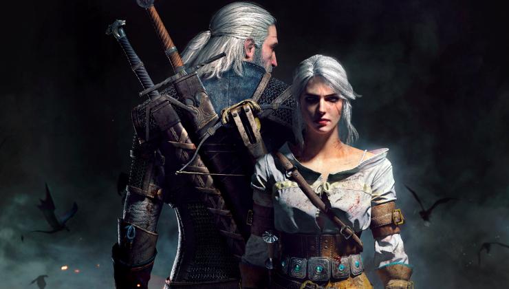 Geralt von Riva &amp; Ciri im The Witcher Computer-Spiel